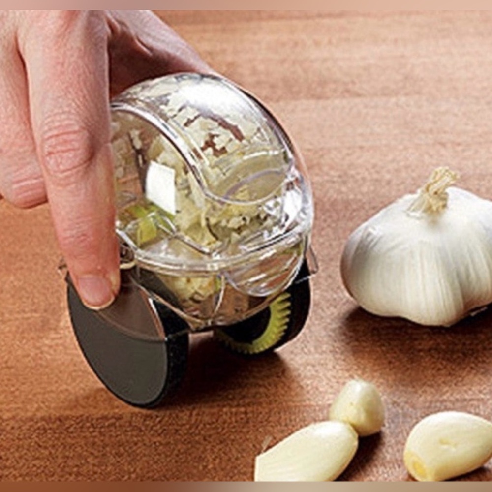 NEW Williams Sonoma Chef'n Garlic Zoom XL Garlic Chopper - Clear & Lime Green - Picture 4 of 6